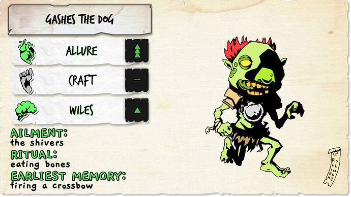 GASHES THE DOG LoreSheet