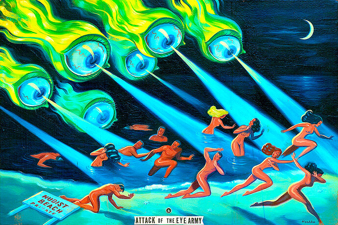 Ryan Heshka - Attack of the Eye Army