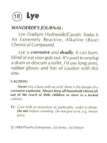 Killer Cards 1-18 Lye (back)