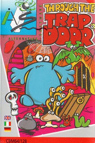 9295466-through-the-trap-door-commodore-64-front-cover