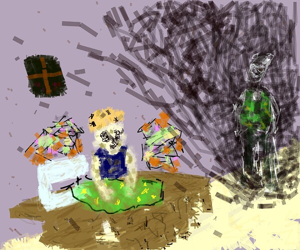 distinct_husband_chuckles_at_a_foul_tailor_behind_a_smoke