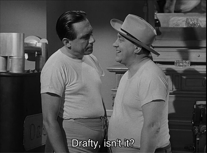 Drafty, isn't it?