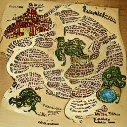 map of discworld VQGAN CLIP v4 ViT-B32 vqgan_imagenet_f16_16384 736493317