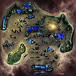 map of starcraft VQGAN CLIP v4 ViT-B32 vqgan_imagenet_f16_16384 736493317